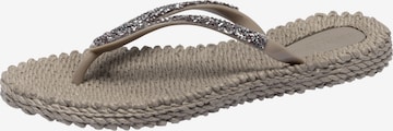 ILSE JACOBSEN T-Bar Sandals 'CHEERFUL03G' in Grey: front