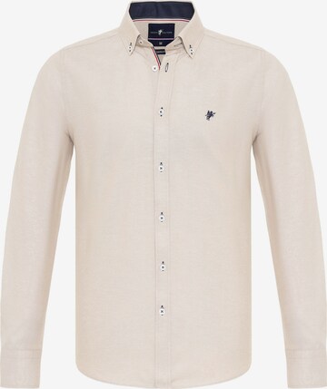 Chemise 'JADON' DENIM CULTURE en beige : devant