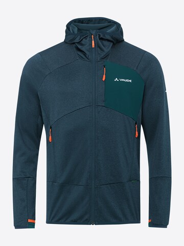 VAUDE Funktionele fleece-jas 'Monviso' in Blauw: voorkant