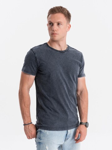 T-Shirt 'S1638' Ombre en bleu : devant