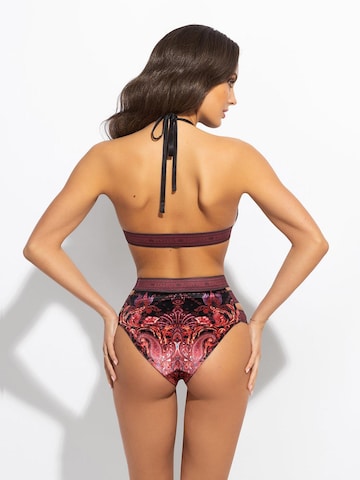JIORO Triangel Bikinitop 'PAISLEY DARK' in Gemengde kleuren