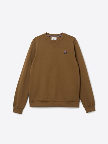 FILA Sweatshirt 'BIELLA regular crewneck sweatshirt' in Bruin