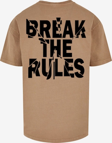 T-Shirt 'Break The Rules 2' Merchcode en beige