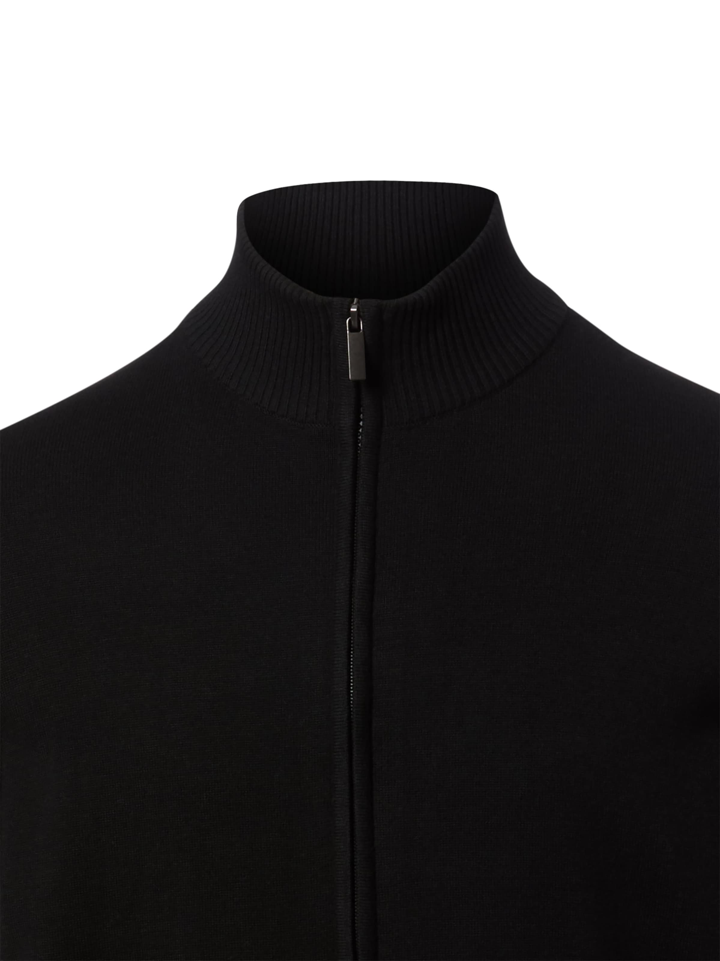 Nils Sundström Strickjacke in Schwarz