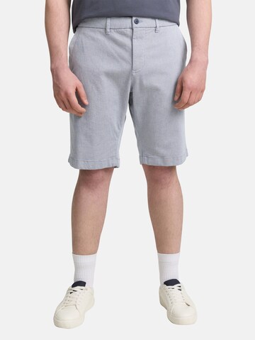 TOM TAILOR Men + Regular Chino trousers in Blue: front