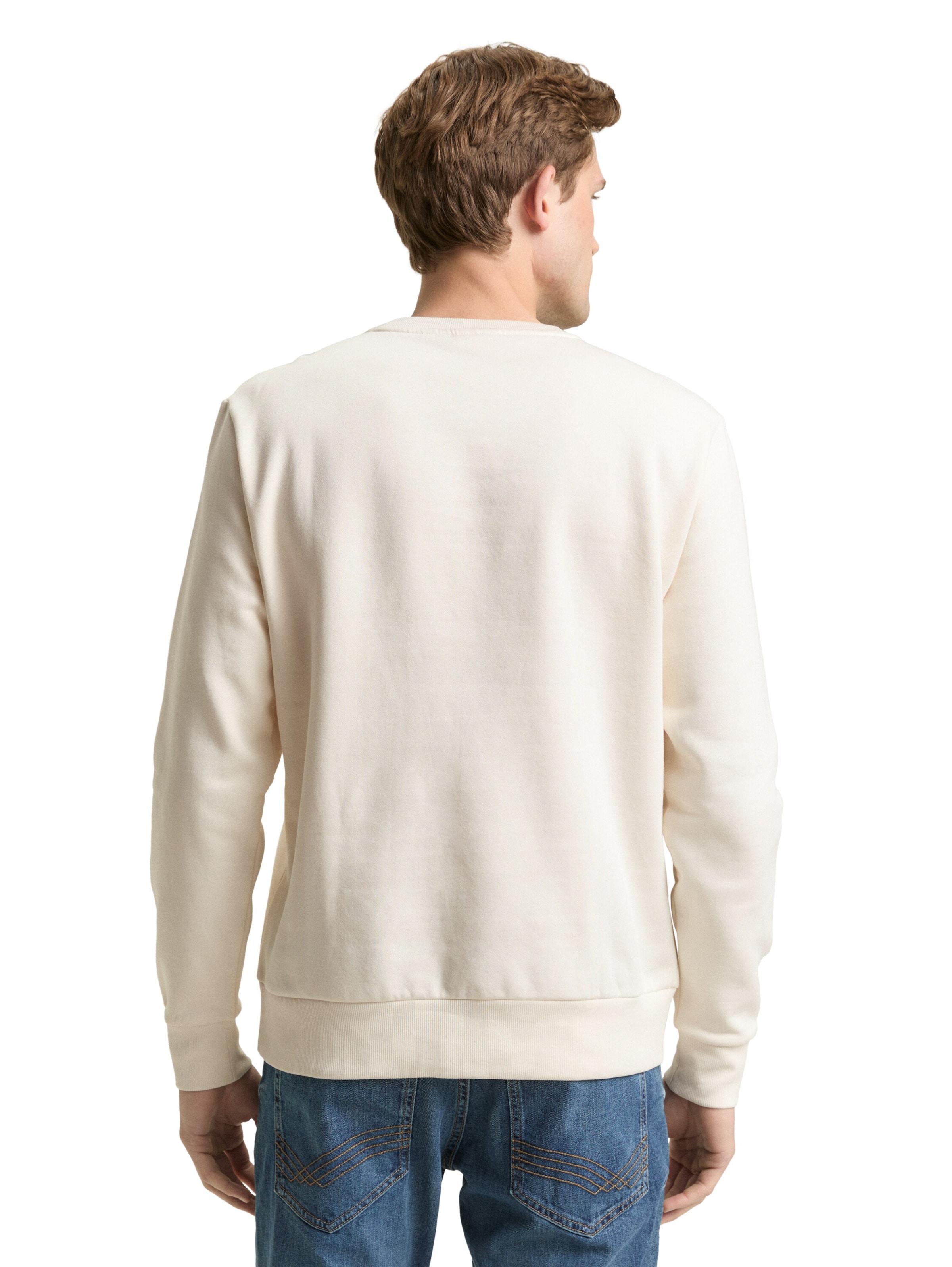 TOM TAILOR Sweatshirt in White