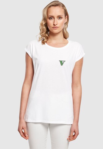 Merchcode T-Shirt 'Grand Collage' in Weiß: predná strana