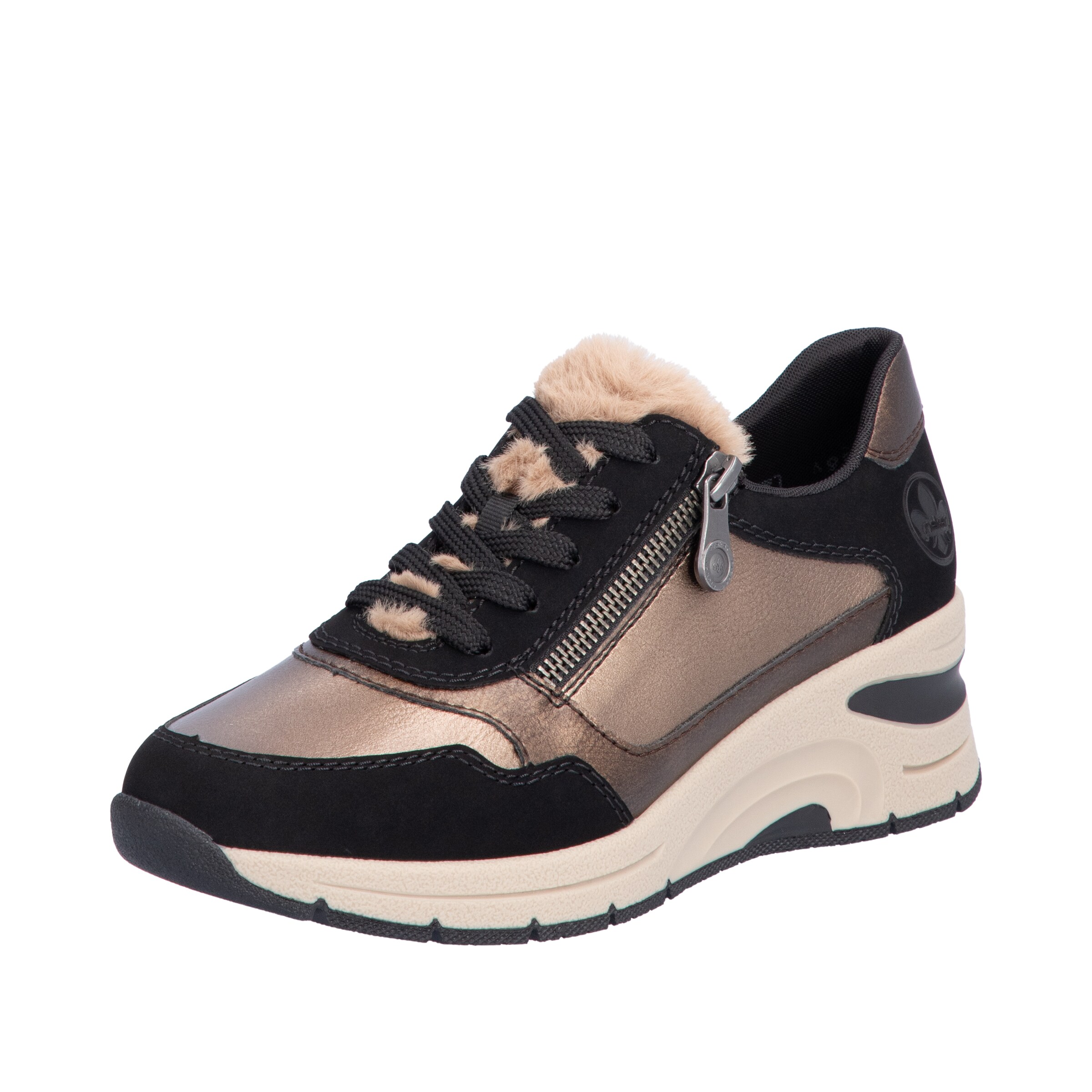 Rieker Sneakers in Bronze: front