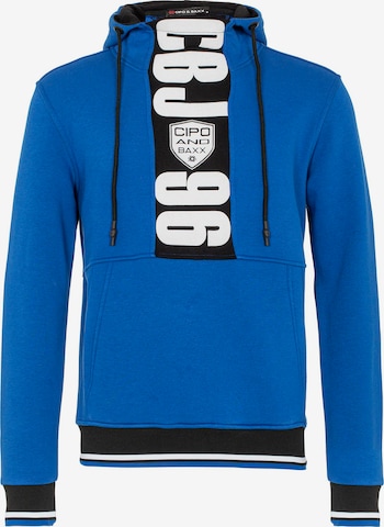CIPO & BAXX Sweatshirt in Blauw: voorkant