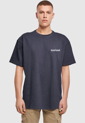 Merchcode Shirt 'Unfollow' in Blue: front
