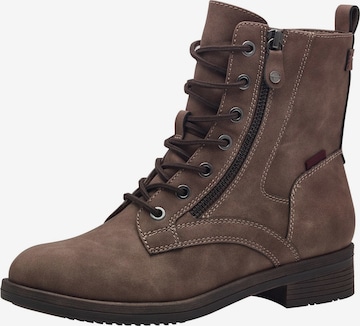 Bottines à lacets Tamaris en marron : devant