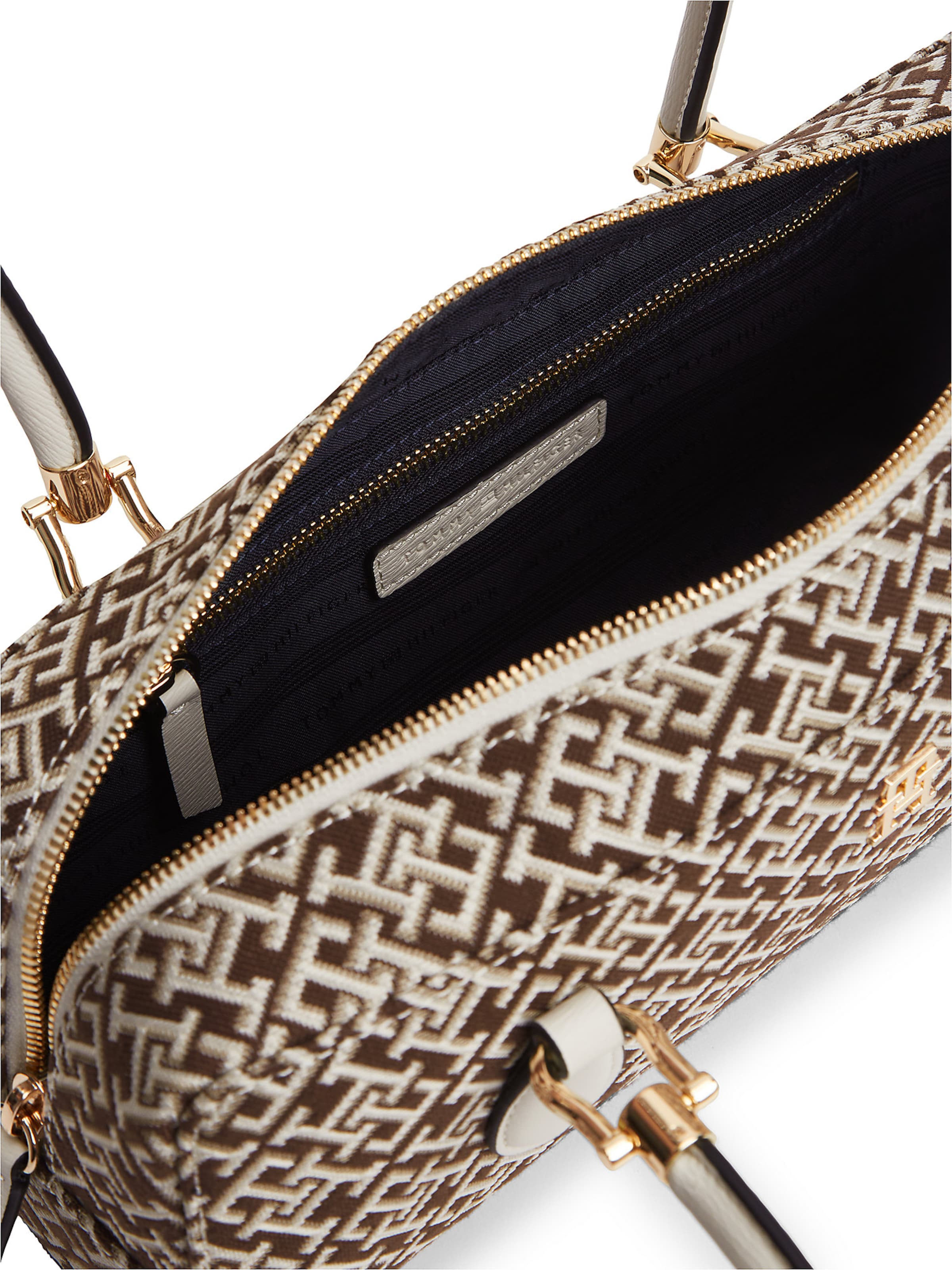 TOMMY HILFIGER Schultertasche in Braun
