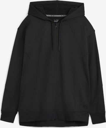 PUMA Athletic Sweater in Black: front