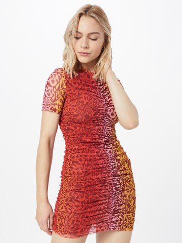 WEEKDAY - Vestido 'Agnes' em vermelho: frente