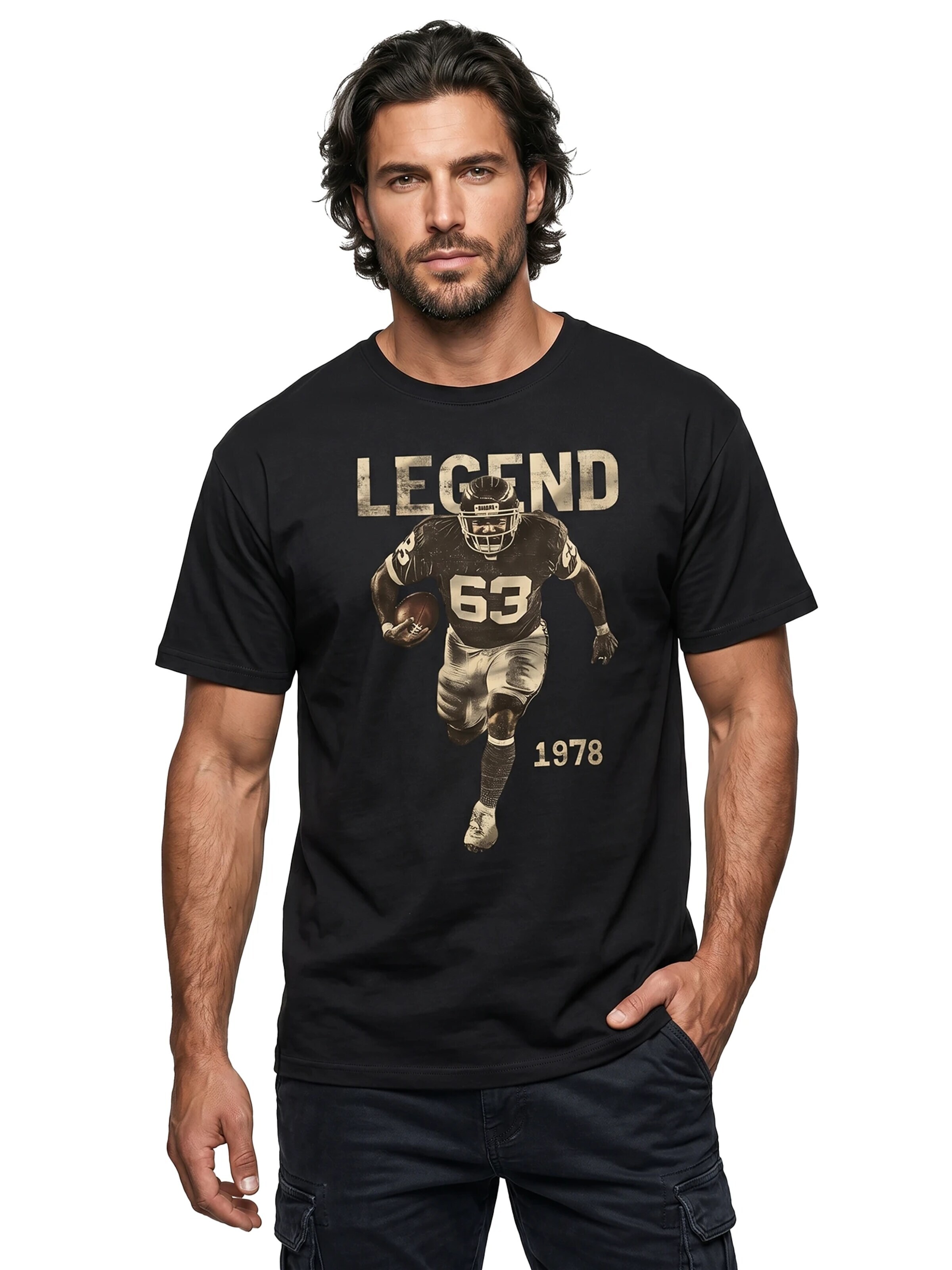 MAKAYA Shirt 'Football Legend' in Black