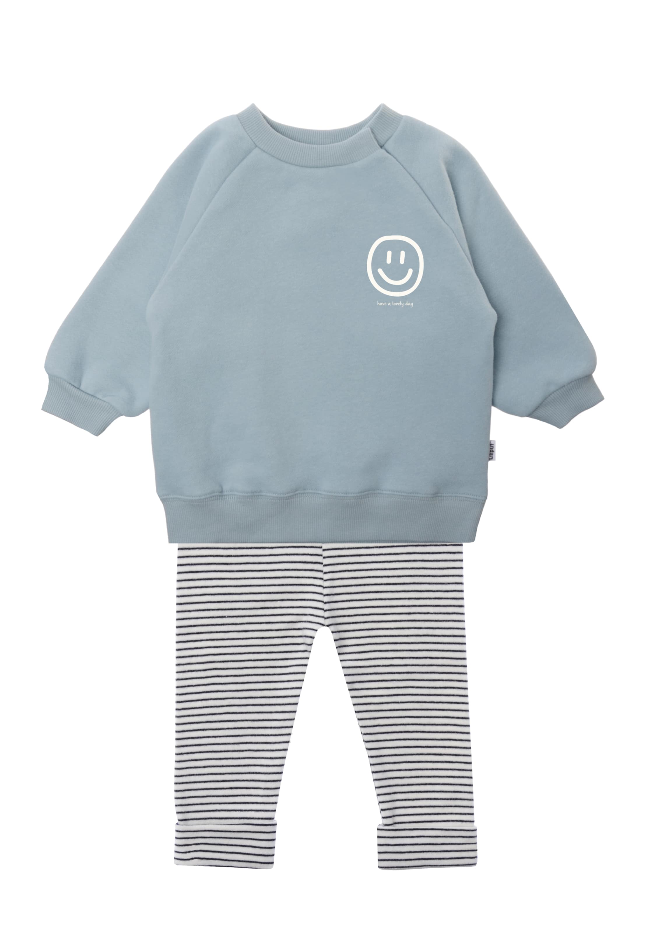 LILIPUT Set 'Smiley' in Blau: Vorderseite