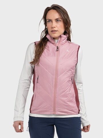 Schöffel Sports vest in Pink: front
