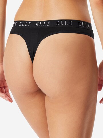 ELLE Tanga ' Thong - ELLE LOGO ' in Schwarz