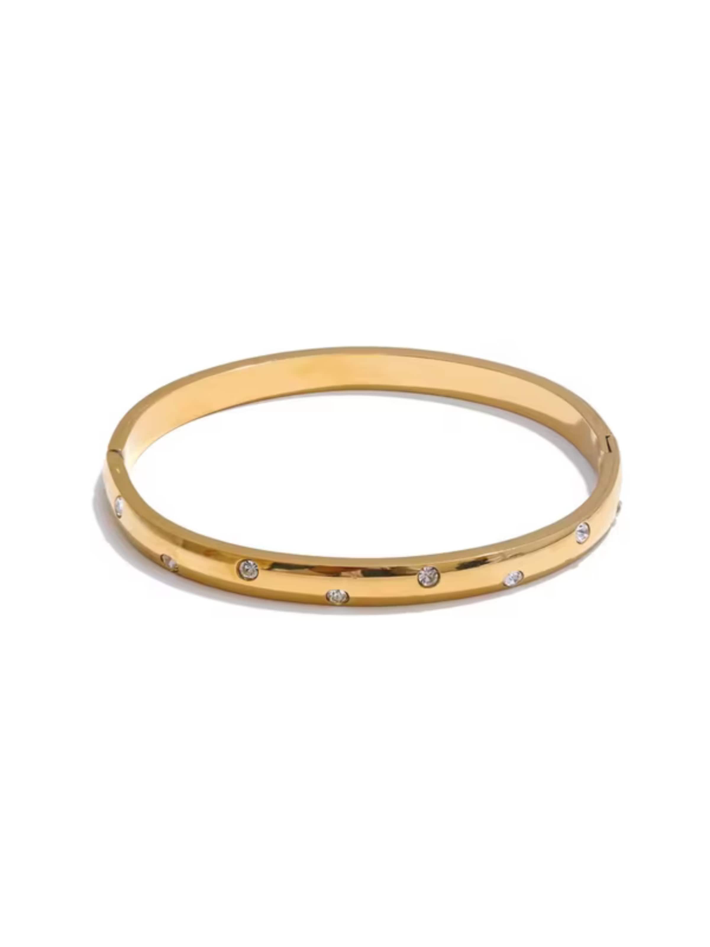 ROUGEMONT Jewellery Armband 'Moderner Damen Armreif 17cm' in gold, Produktansicht