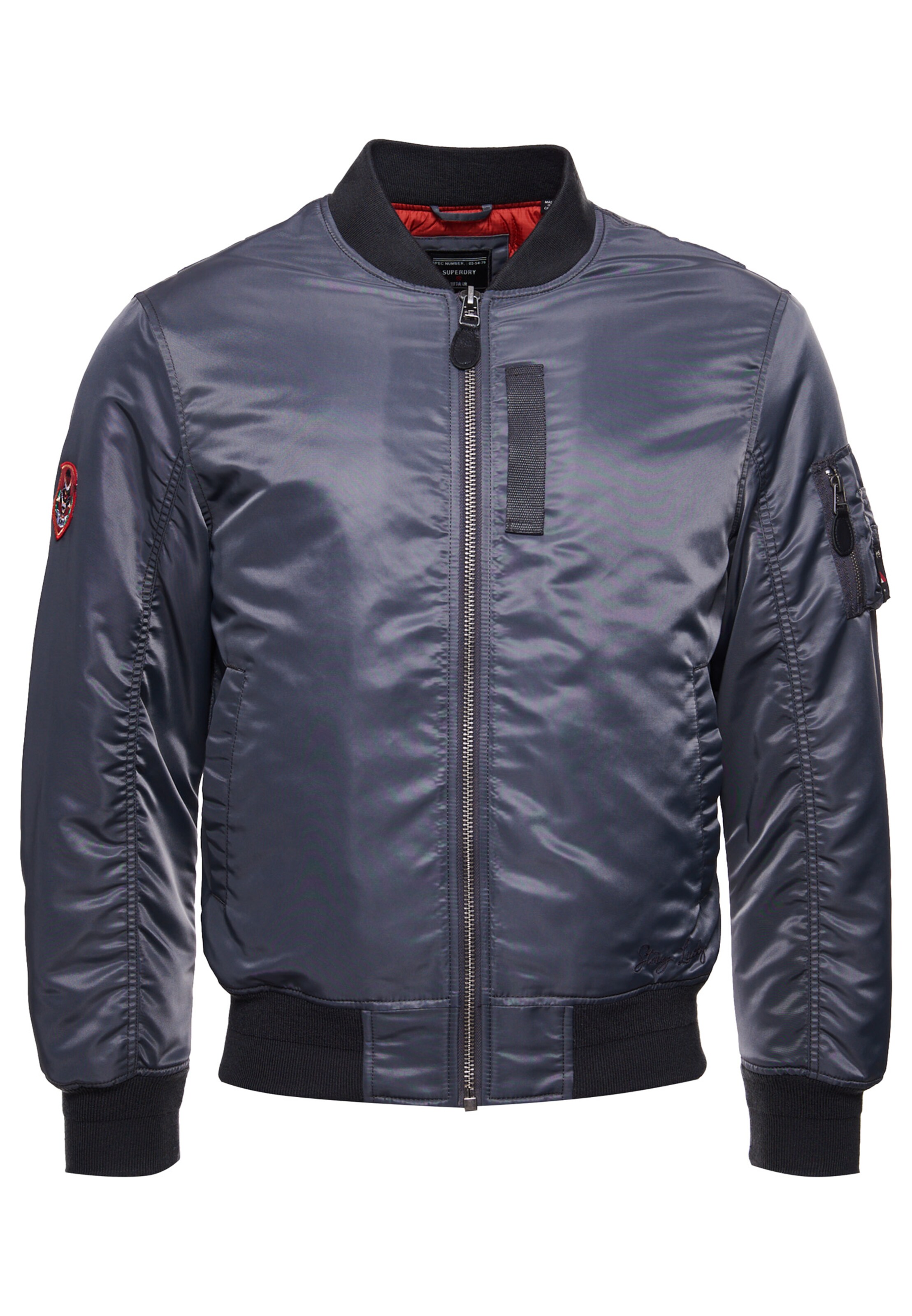 Superdry Tussenjas 'MA1' in Grijs: voorkant