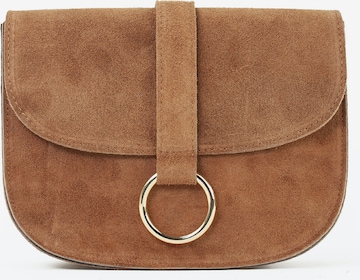 lePelou Handtasche 'HANNA' in Braun: Vorderseite