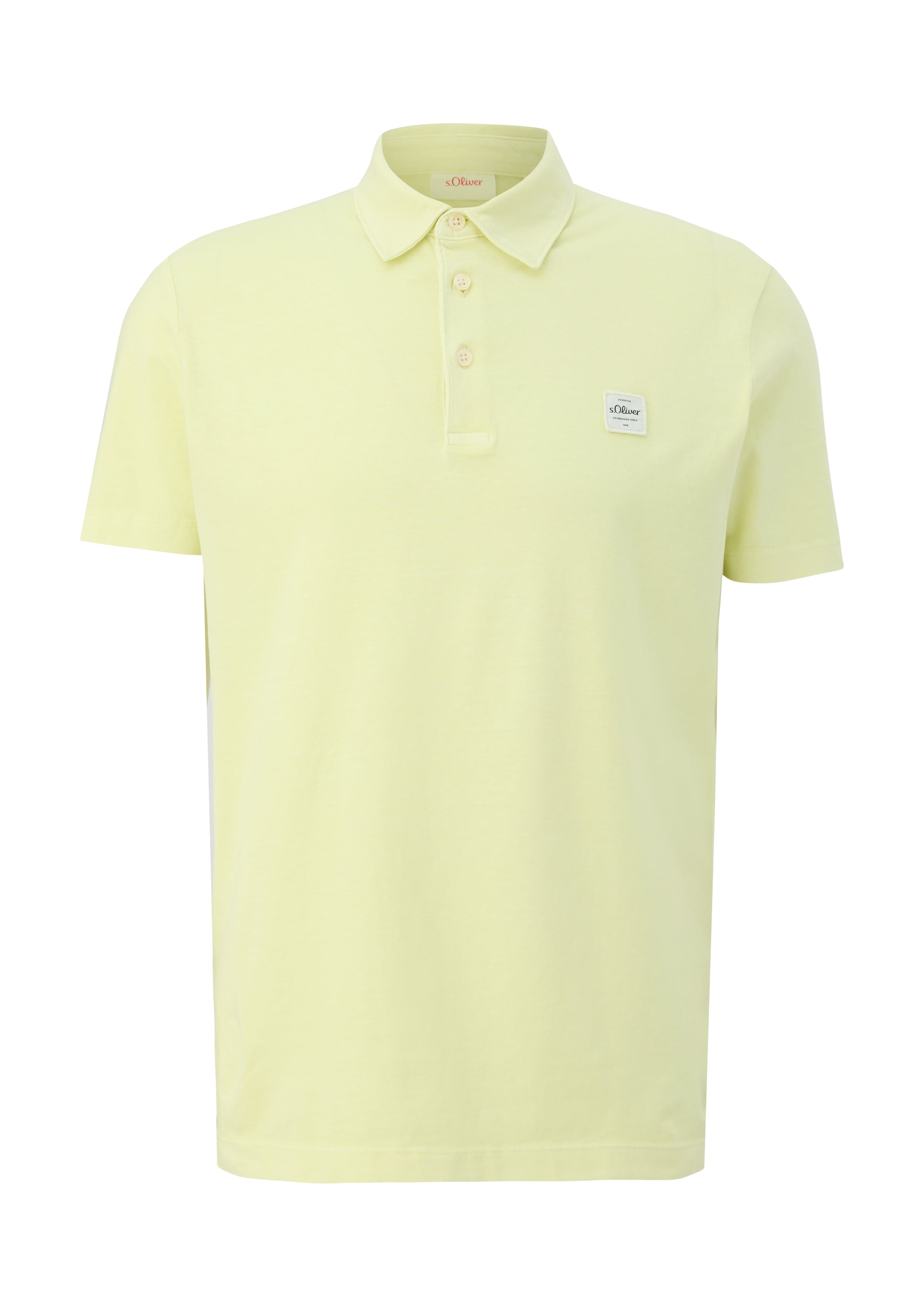 s.Oliver Poloshirt in Gelb: Vorderseite
