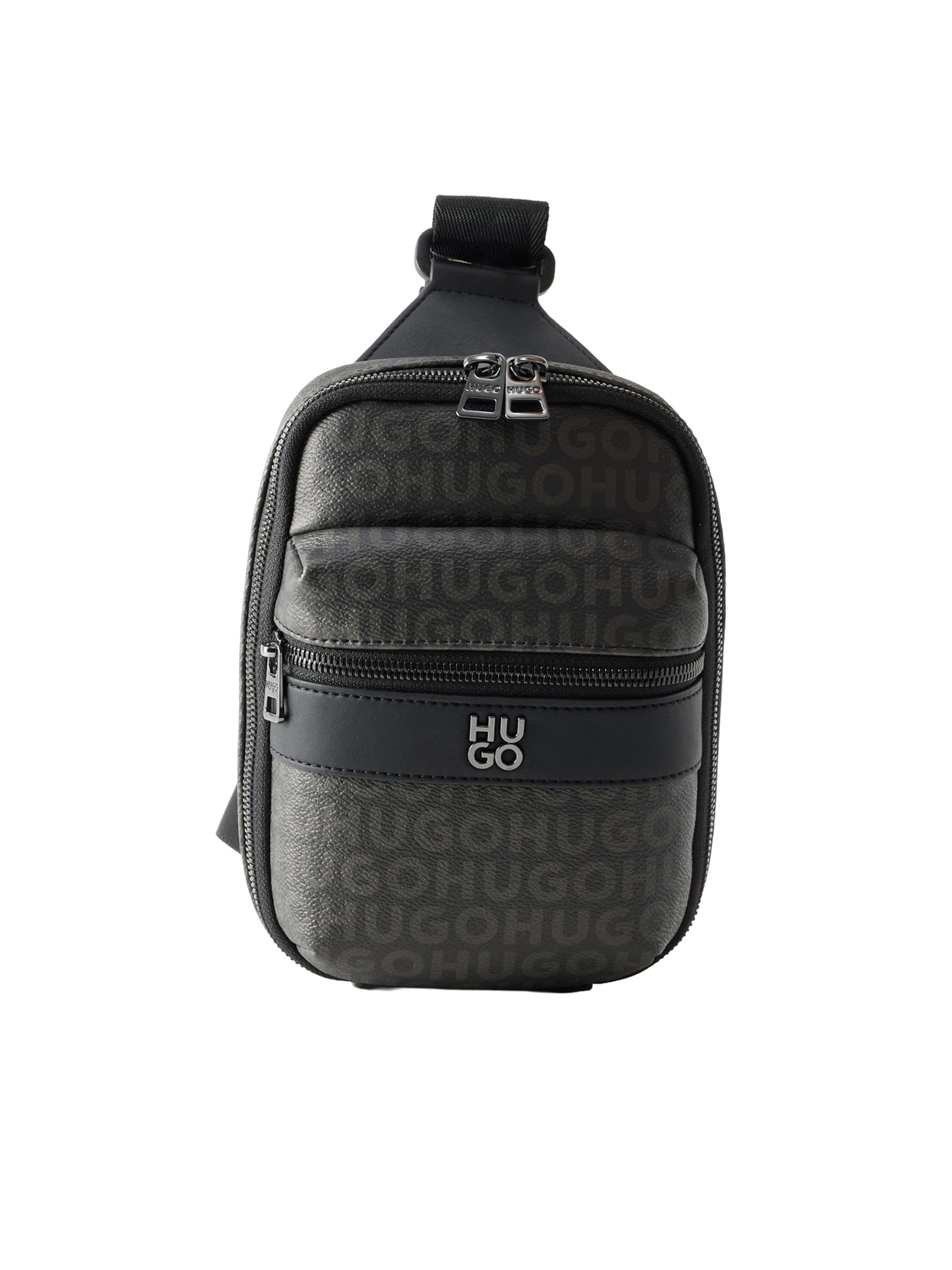 Sac à bandoulière 'Quantic_M' HUGO en noir : devant