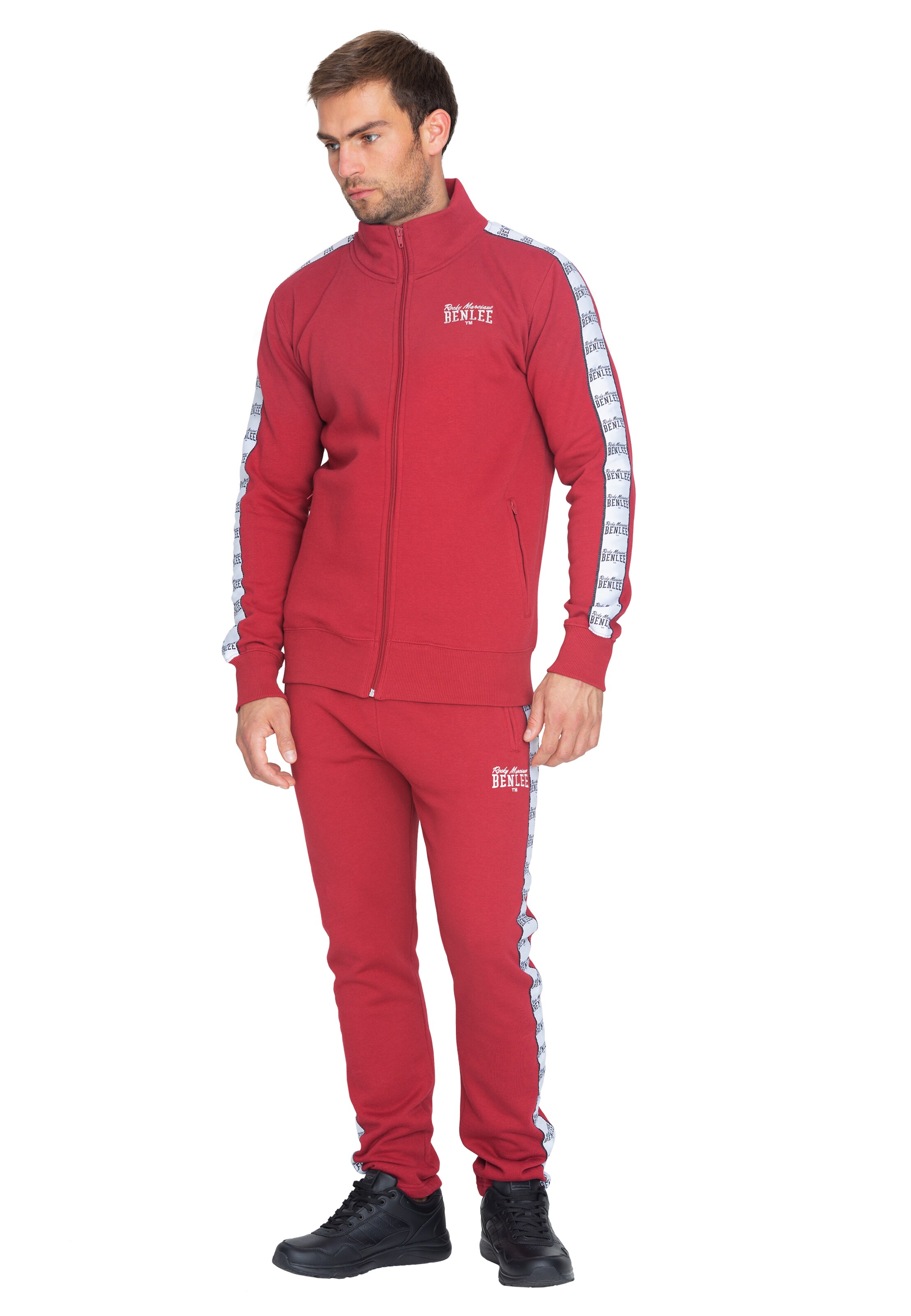 BenleeSportski gornji dio trenirke 'Cuningham' - crvena boja