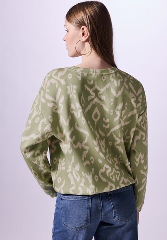 Street One Studio Gemustertes Silk-Look Shirt in Grün