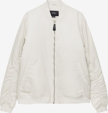 Veste mi-saison Pull&Bear en blanc : devant