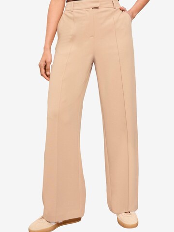 Friends Like These - Pierna ancha Pantalón en beige: frente