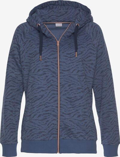 LASCANA Sweatjacke in dunkelblau, Produktansicht