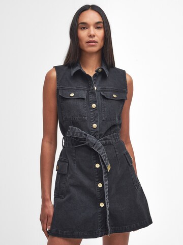 Barbour International Shirt Dress 'Tamsin' in Black: front