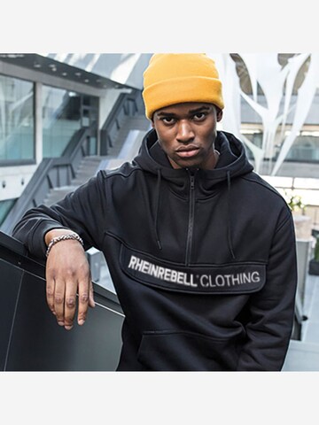 Rheinrebell Sweatshirt 'Black Edition' in Black