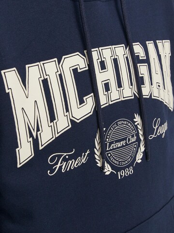 Sweat-shirt 'Bradley Mitch' JACK & JONES en bleu