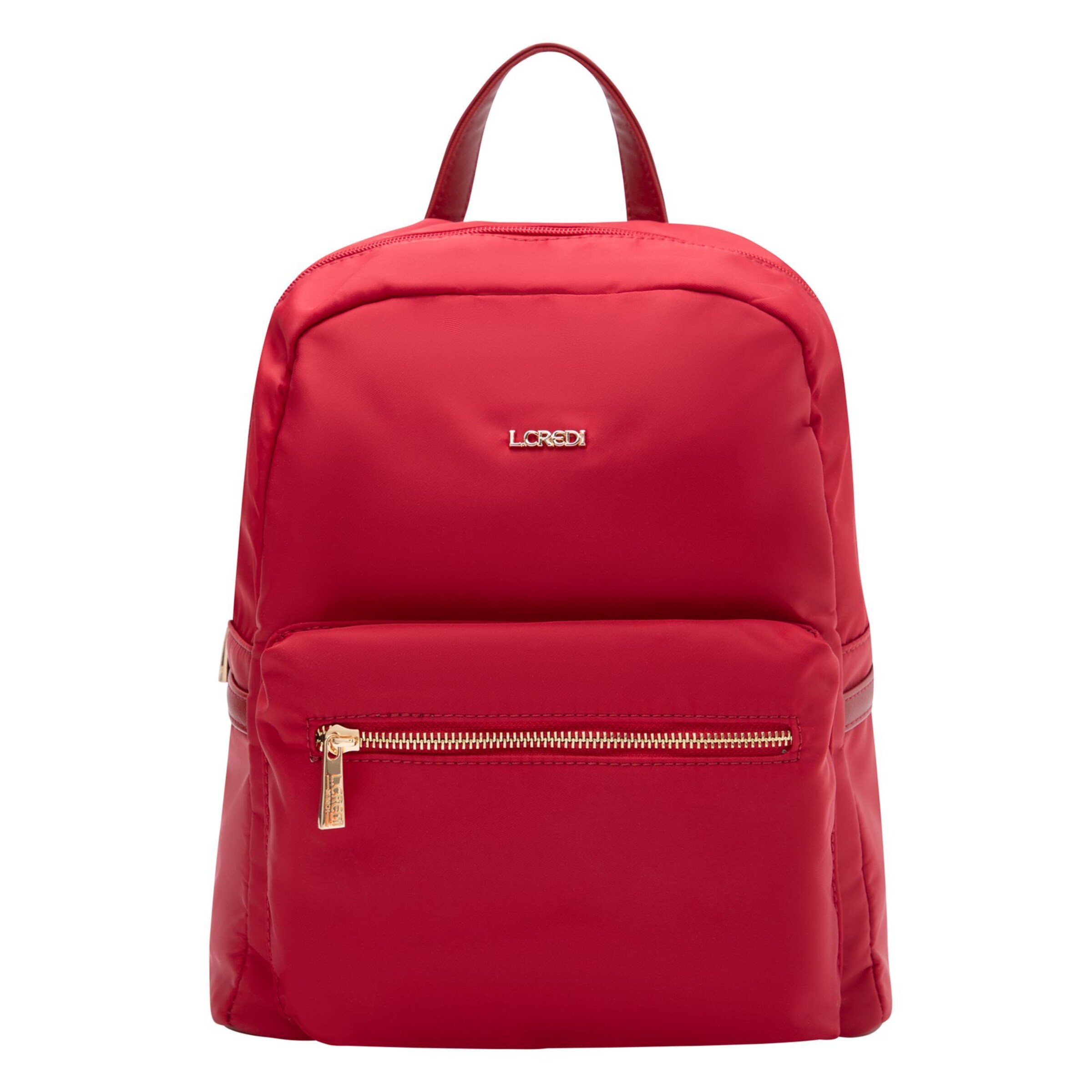 L.CREDI Backpack 'Alena' in Red: front