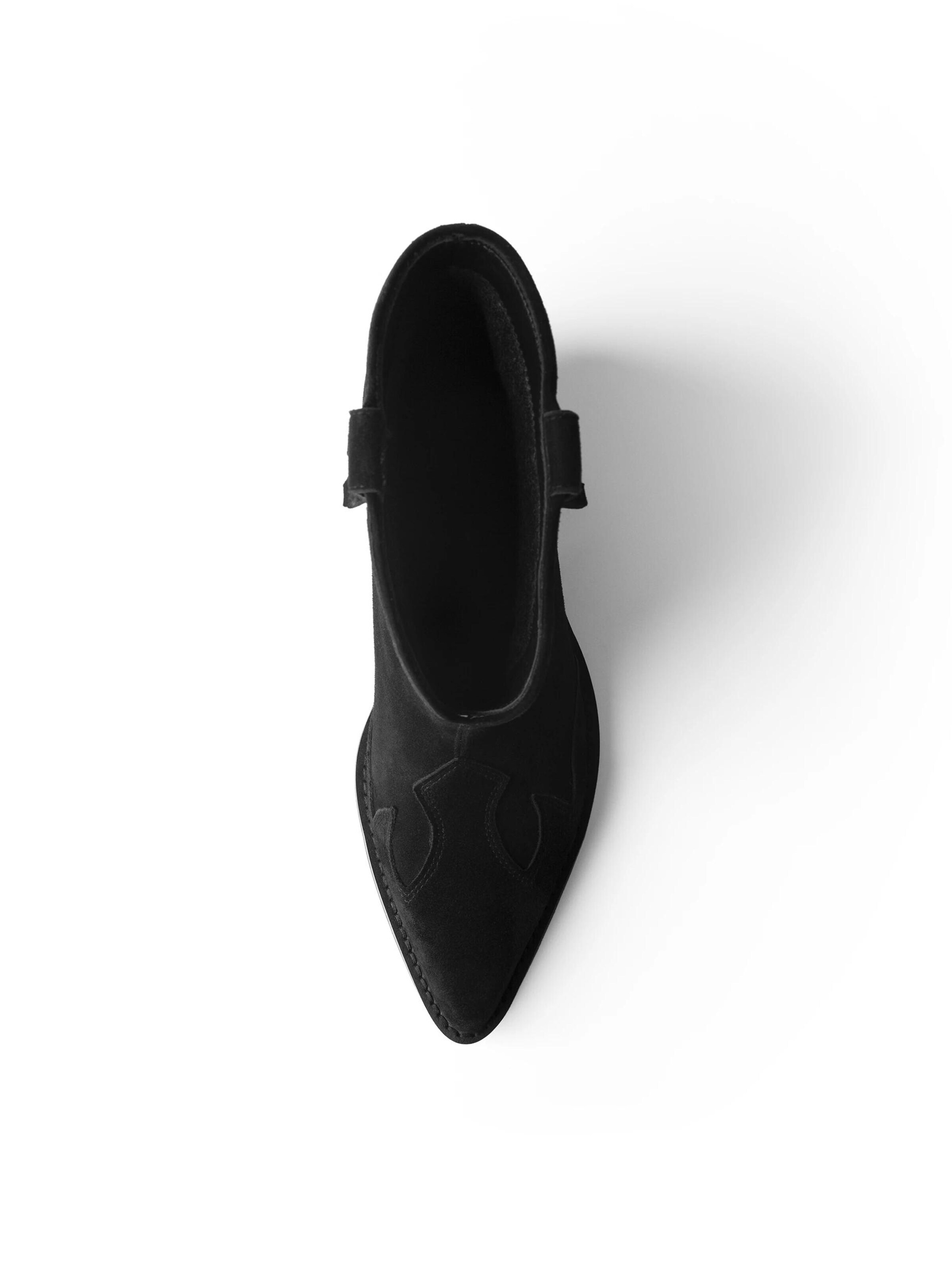 L37 HANDMADE SHOES Bokabakancsok 'MAKE YOUR OWN RULES' - fekete