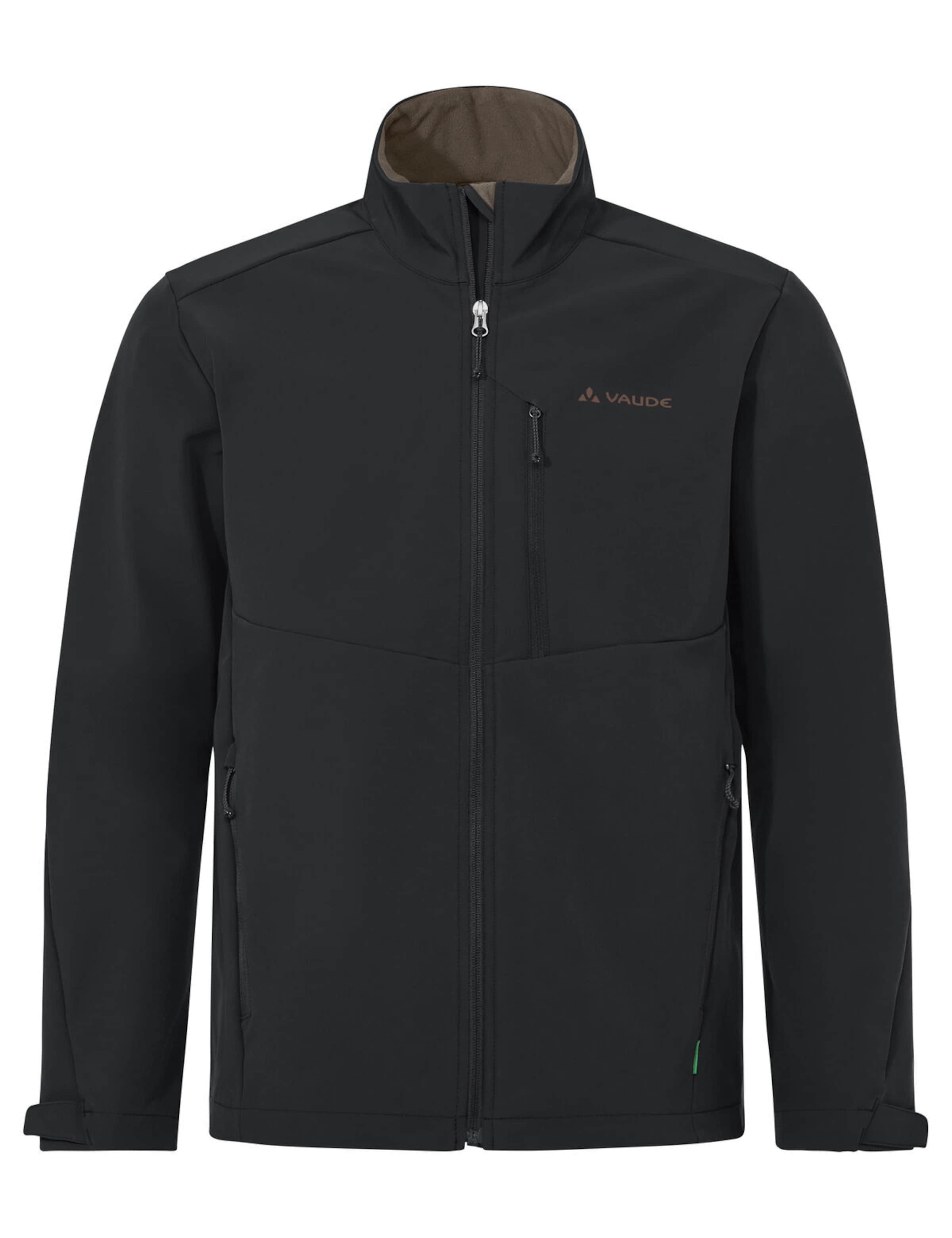 VAUDE Outdoorjas 'Cyclone V' in Zwart: voorkant