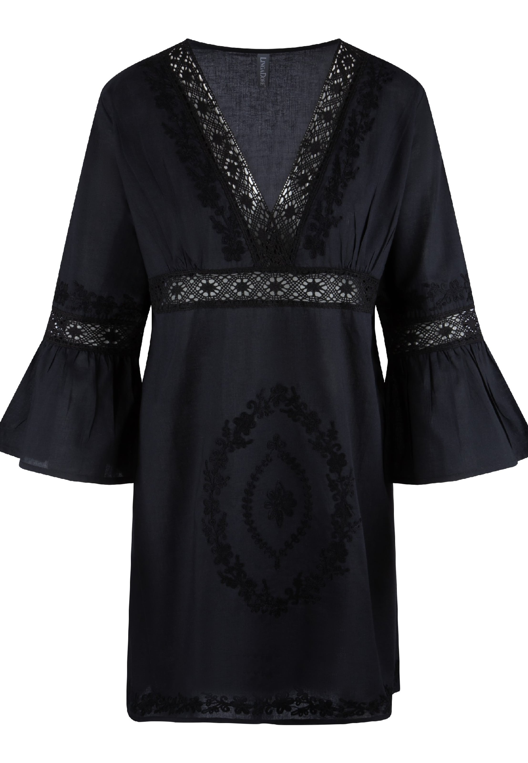 LingaDore - Túnica em preto: frente