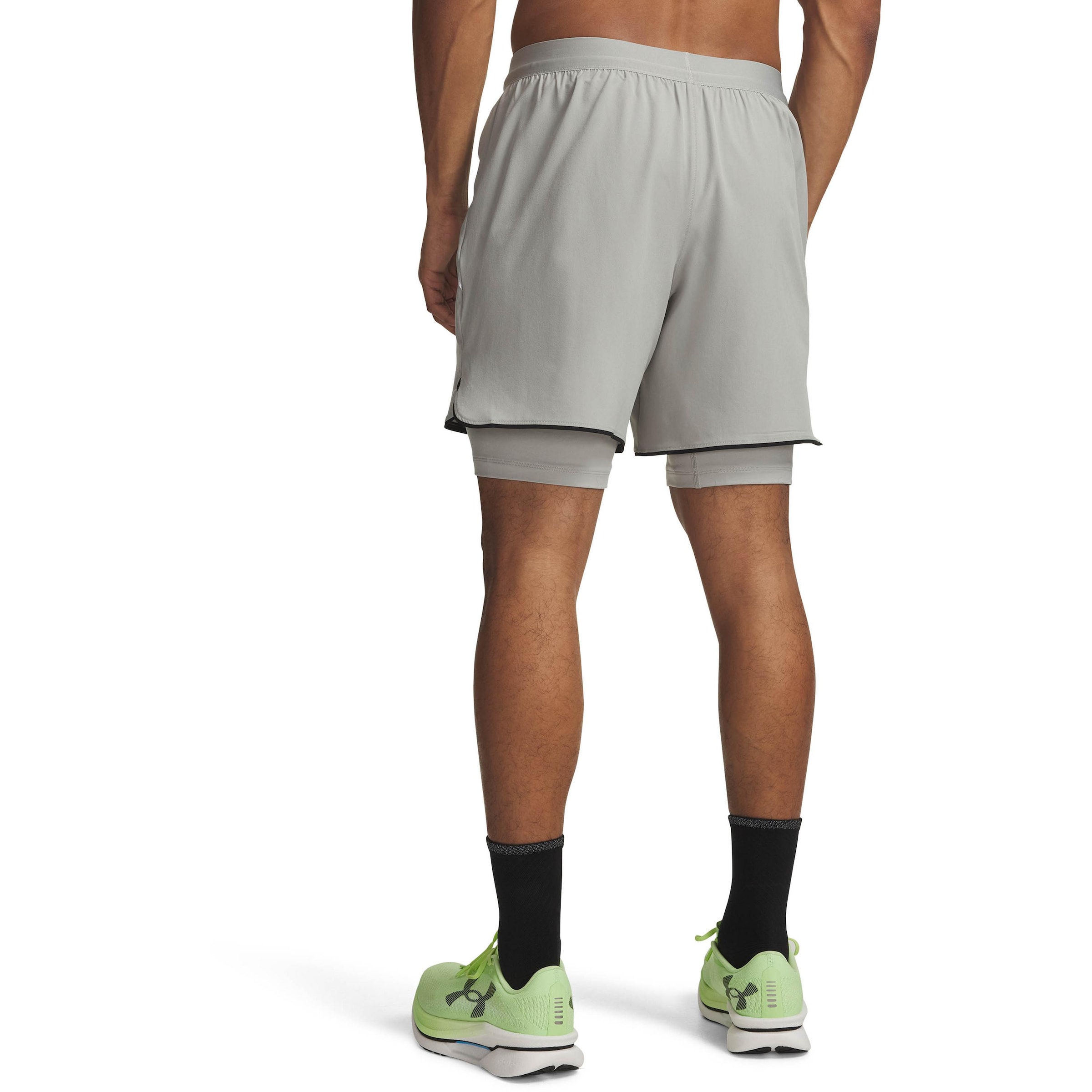 UNDER ARMOUR Regular Sportbroek 'Velociti Pro' in Grijs