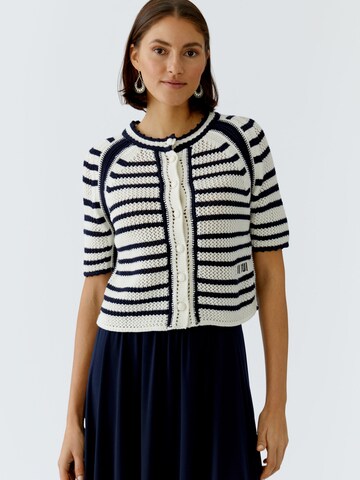 OUI Knit Cardigan in White: front