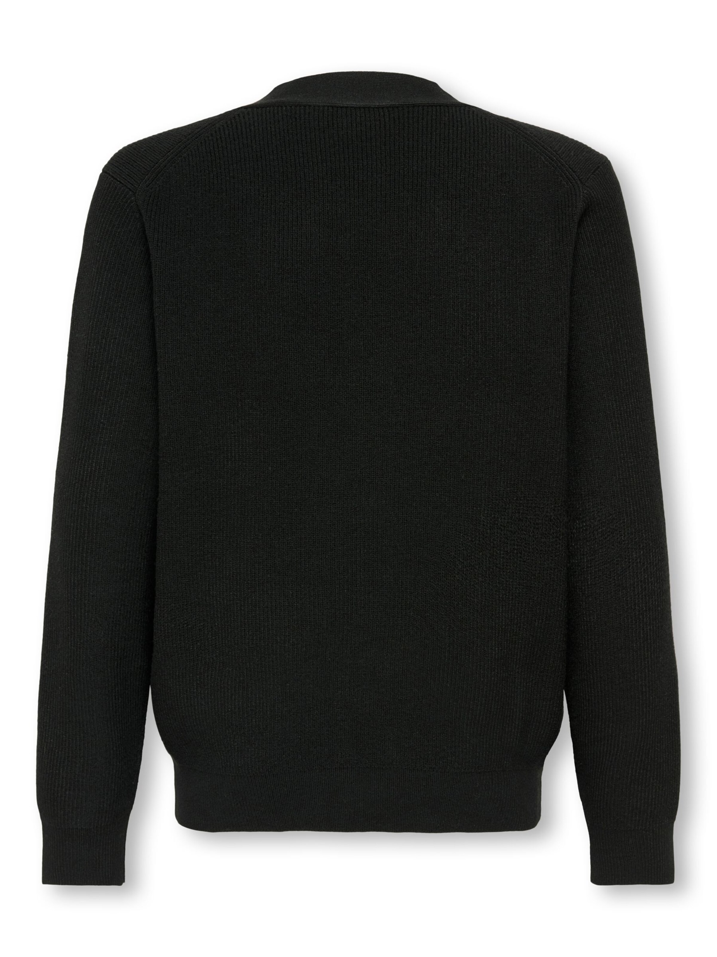 Only & Sons Junior Knit cardigan 'OSJAlfi' in Black