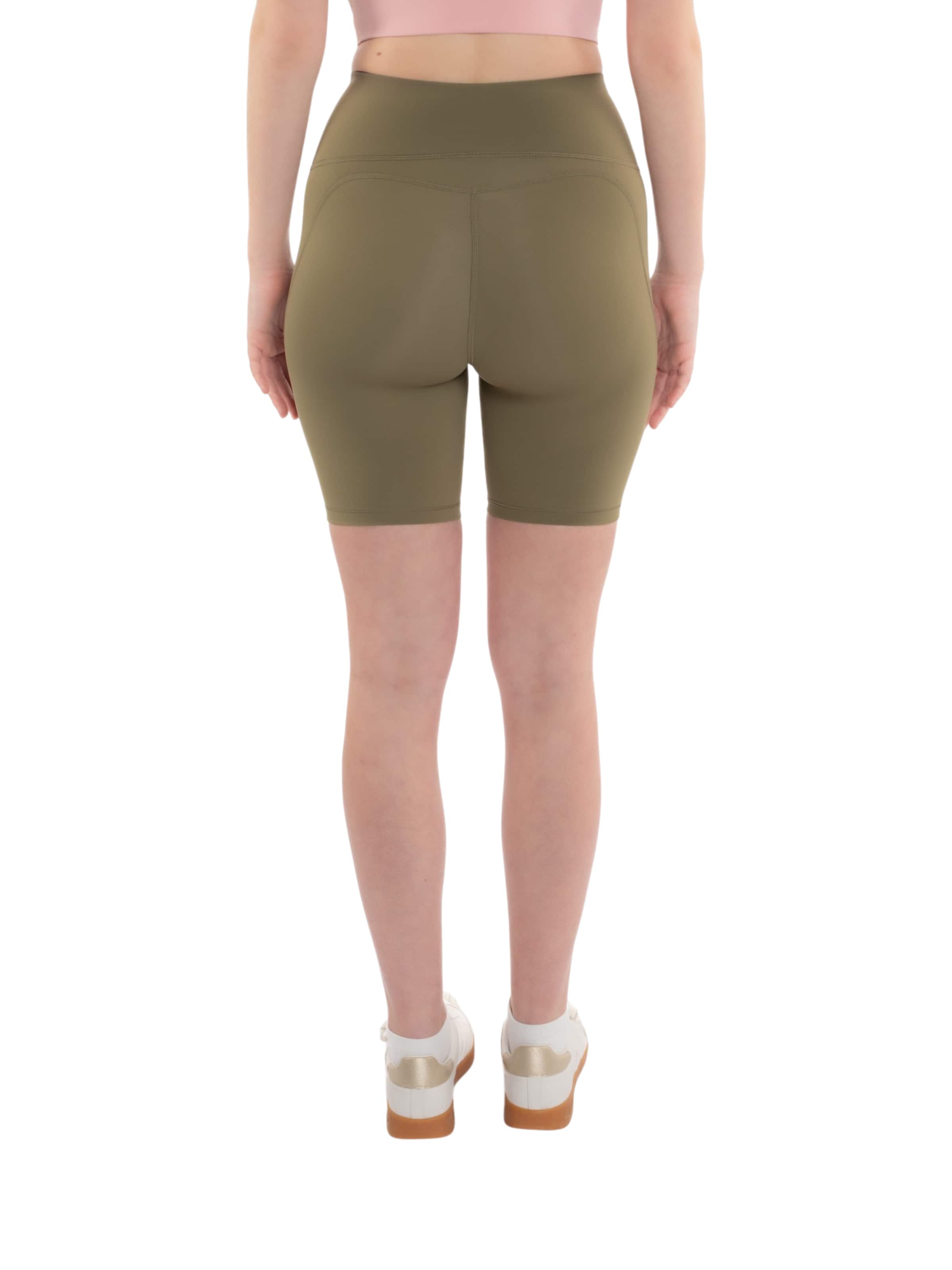 mymotus Skinny Sportbroek 'Mymotus Ladies Fitness Tight short Capers YW71' in Groen
