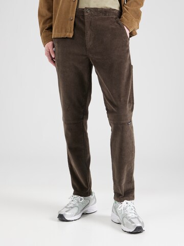 BLEND - Slimfit Calças chino em castanho: frente