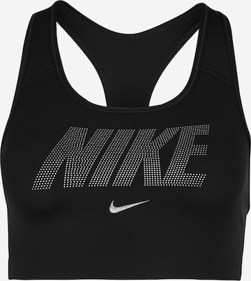 Bustieră Sutien sport de la NIKE pe negru: față