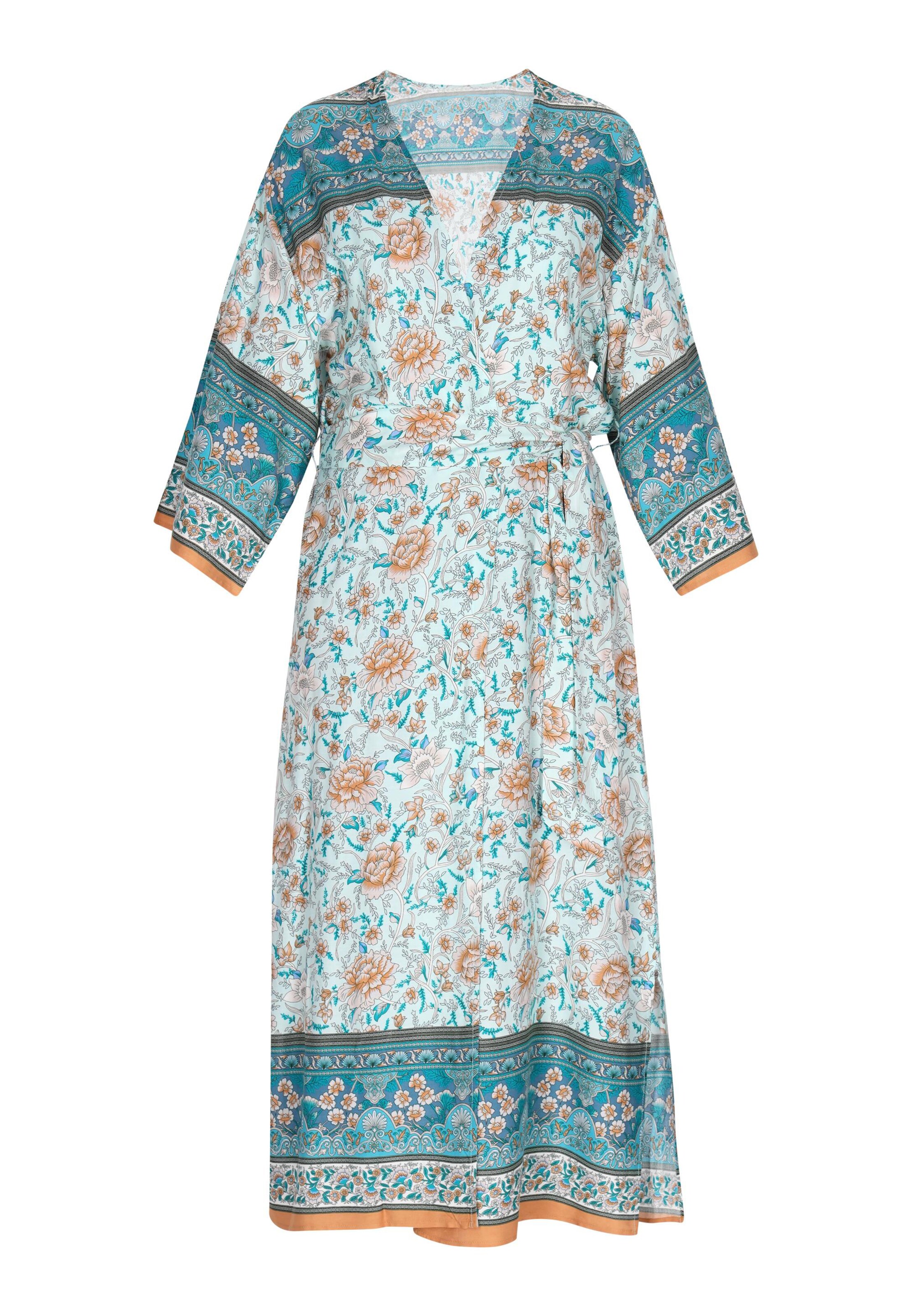 Gaya Kimono in Blau: Vorderseite