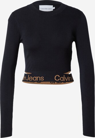 Calvin Klein Jeans Pullover 'Intrasia' in Schwarz: predná strana