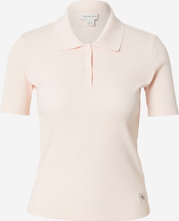 Calvin Klein Jeans Koszulka w kolorze różowy: przód