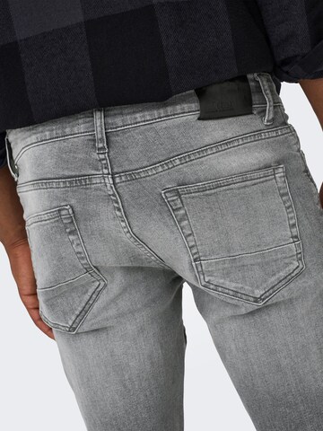 Coupe slim Jean 'Loom' Only & Sons en gris