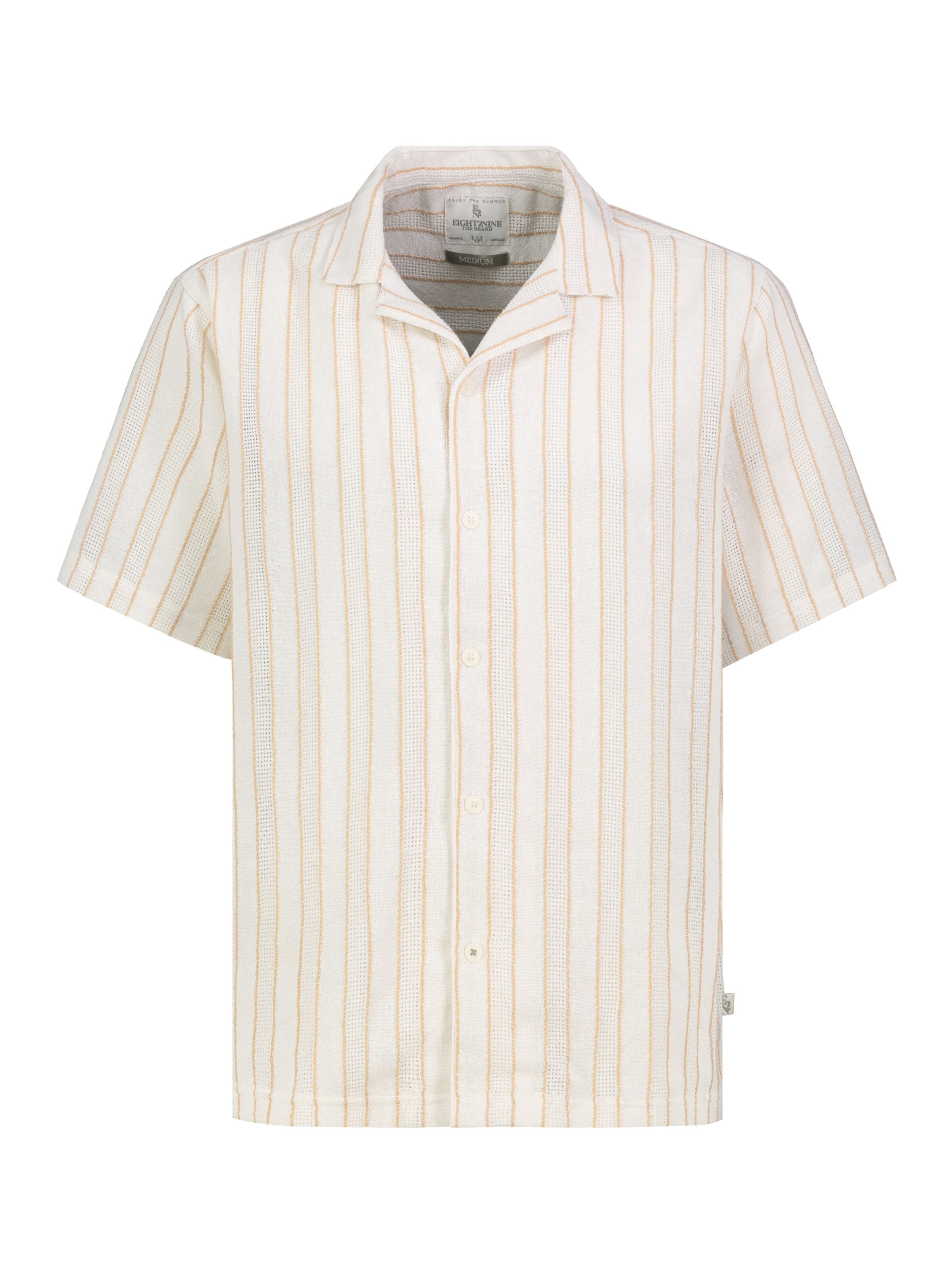 Eight2Nine Button Up Shirt in White: front
